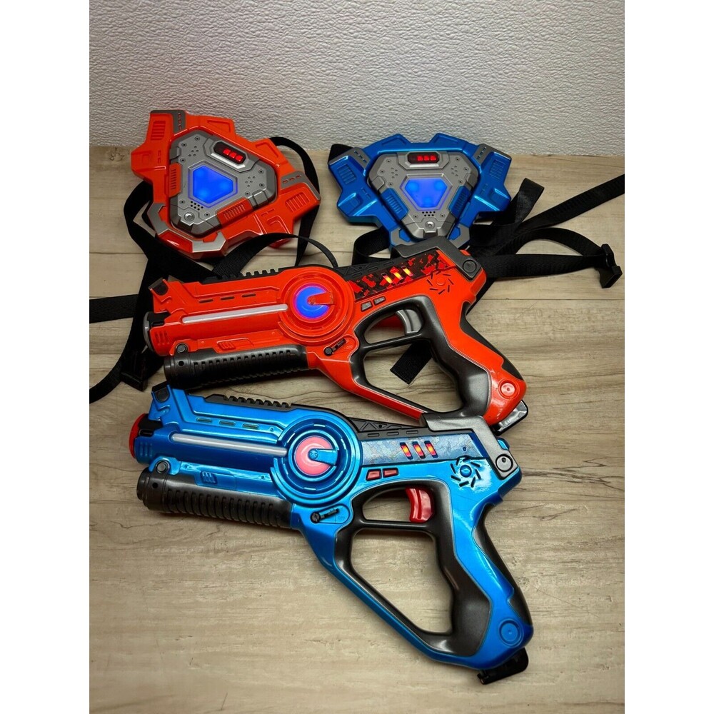 Best Choice Products Laser Force Blasters With Vests Set Of 2 Sounds And Lights
